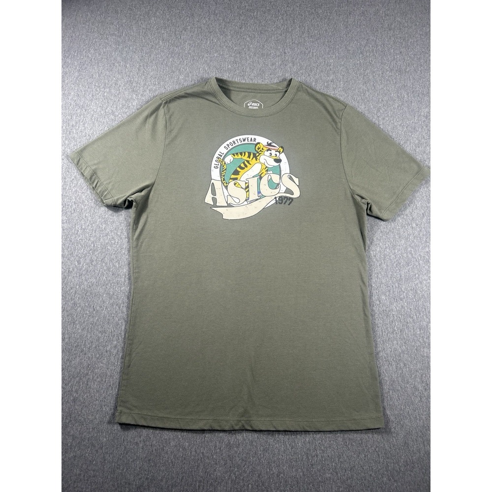 ASICS Global Sportswear1977 Tiger Mascot GraphicT-Shirt - Olive Green‎